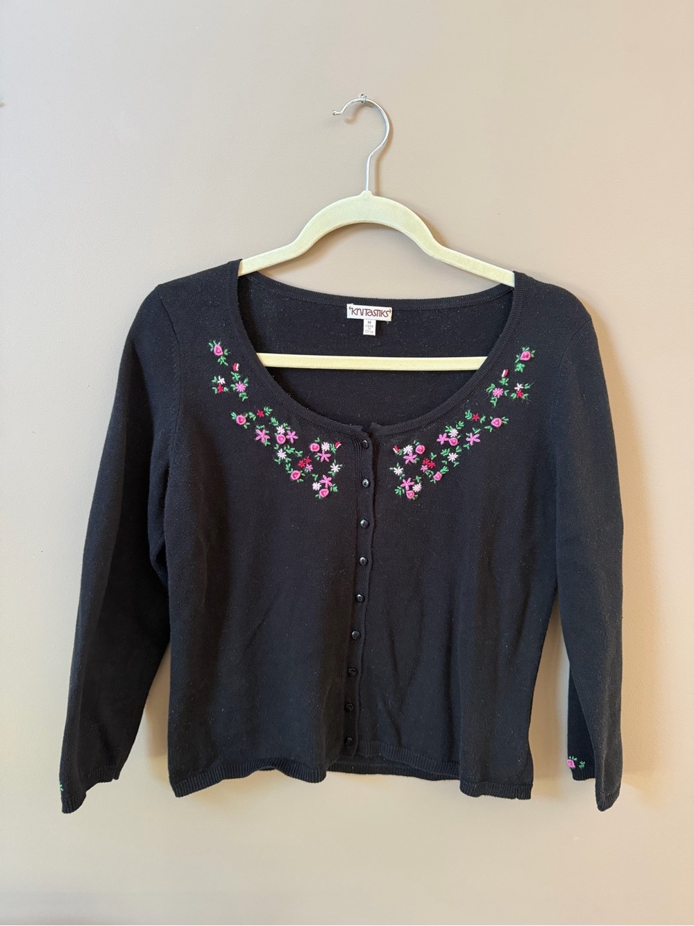 Vintage Grandma Core Sweater/Cardigan - Size M